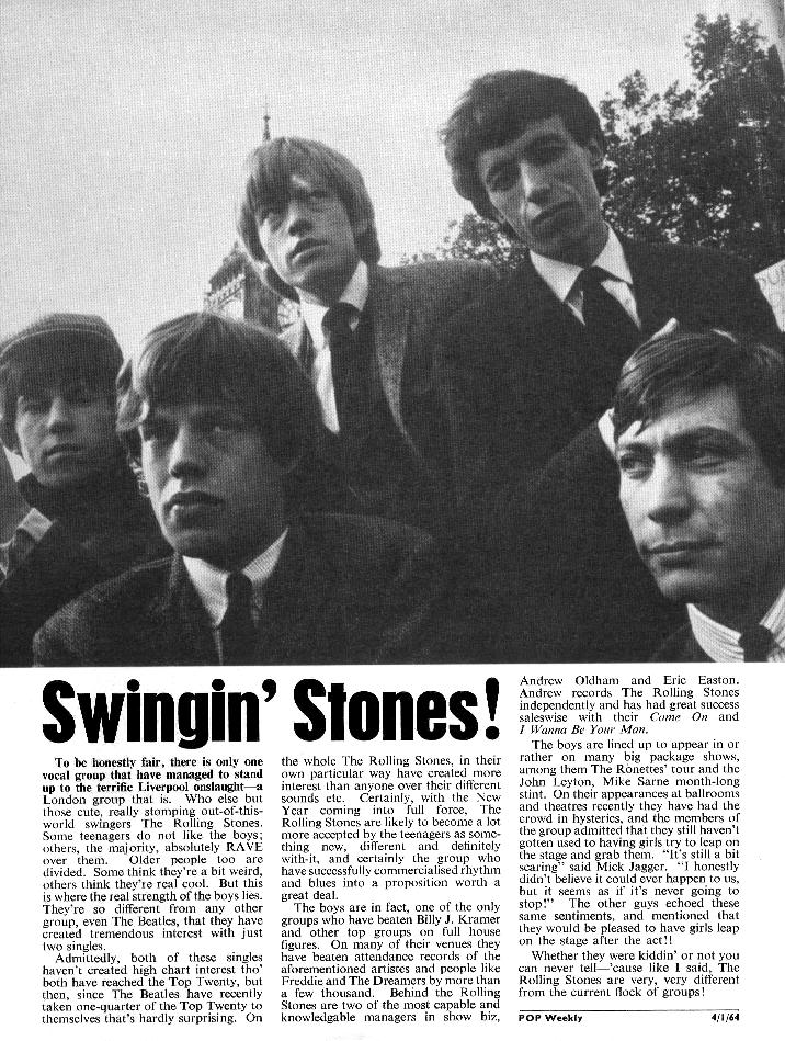 rolling stones Pop Weekly 1964