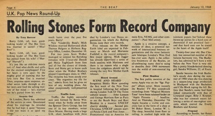 rolling stones KRLA press 1968